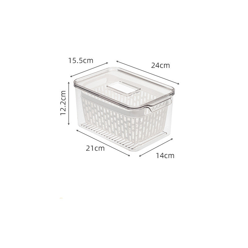 Refrigerator Freezer Storage Box With Lid: Organize Your Kitchen Effortlessly